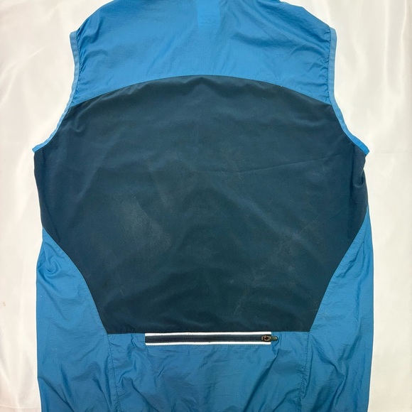 2/$20 Patagonia Nine Trails Vest Mens Small Lightweight Blue Reflective Run Gear - Picture 6 of 8